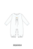 Blue dot turkey embroidery romper