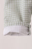Beige turkey embroidery gingham jonjon