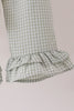 Beige turkey embroidery ruffle pants set