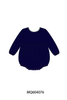 Navy plaid ruffle bubble