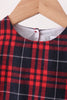 Red plaid dress