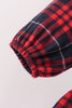Red plaid dress