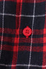 Red plaid button down shirt