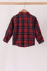 Red plaid button down shirt