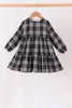 Black&white plaid dress