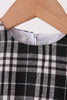 Black&white plaid dress