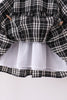 Black&white plaid dress