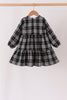 Black&white plaid dress