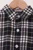 Black&white plaid button down shirt
