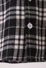 Black&white plaid button down shirt