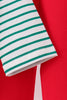 Green stripe gingerbread embroidery pants set