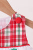 Red christmas tree truck embroidery plaid jonjon