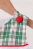 Green christmas tree truck embroidery plaid jonjon