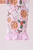 Pink milk cookie holly bamboo pajama set
