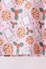 Pink milk cookie holly bamboo pajama set