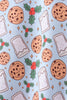 Blue milk cookie holly bamboo pajama set
