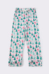 Christmas tree print men pajamas pants