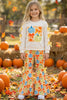 Bow & Pumpkin Printed on Ivory & Printed Bottoms