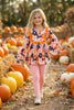 Halloween Multi-Printed Girls Tunic & Pink Leggings