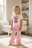 Howdy Western Printed Tunic w/ruffle hem & floral pants
