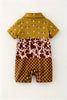 Three Block Western Printed Romper