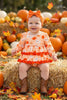 Ghost Printed Cute Ruffle Tunic and Baby Bloomers