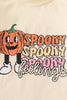 Halloween pumpkin spooky girl top