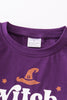 Purple witch party girl top