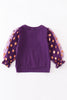 Purple witch party girl top