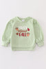 "nuts about fall" girl puff top