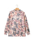 Multicolour Camo Print Howdy Western Style Baggy Pullover Sweatshirt