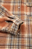 Brown Plaid Print Flap Pocket Buttoned Plus Size Shacket