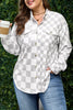 Khaki Checkered Buttoned Down Casual Western Jacket