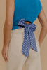 Myosotis Slim Knit Polka Dot Knot Back Cropped Sweater Tank