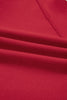 Fiery Red Collared Button Front Wrapped Cardigan Jacket