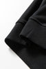 Black Contrast Piping Crewneck Pullover Mini Skirt Set