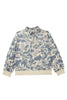 Multicolour Casual Camo V-Neck Buttoned Plus Size Sweatshirt