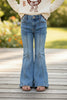 Bootcut Denim Pants w/ adjustable waistband
