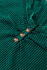 Skobeloff Lace Neckline Button Decor Lettuce Edge Long Sleeve Ribbed Top