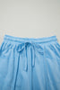 Sky Blue Drop Shoulder Boxy Tee and Barrel Pants Set