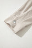 Beige 2 in 1 Thermal Knit Textured Hooded Jacket