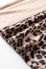 Straw Yellow Mineral Wash Leopard Patchwork Wide Leg Pants