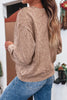 High-rise saved by grace Letter Embroidery Mineral Wash Loose Sweatshirt