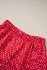 Red Plaid MERRY Holiday Long Sleeve Top and Shorts Set