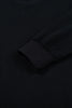 Black Solid Color Oversized Mock Neck Sweatshirt
