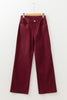 Red Dahlia Loose Straight High Waist Solid Color Jeans