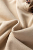 Casual Thermal Textured Lace Drawstring Baggy Hoodie