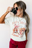 White JUST A GIRL WHO Loves Fall Graphic Casual Tee