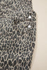 Brown Leopard Print Straight Leg Loose Denim Overall Jumpsuit