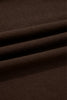 Coffee Plus Size Solid Color Bow Tie Peplum Tank Top